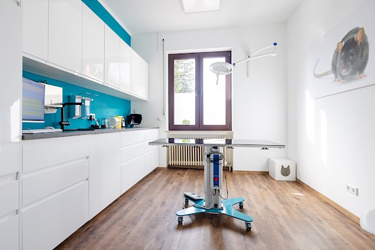 Behandlungsraum der Tierarztpraxis Oehring